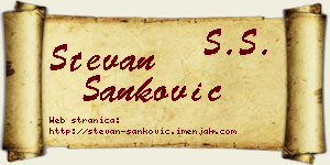 Stevan Sanković vizit kartica